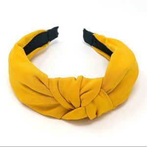 Mustard Yellow Knotted Headband | Hair Accessories